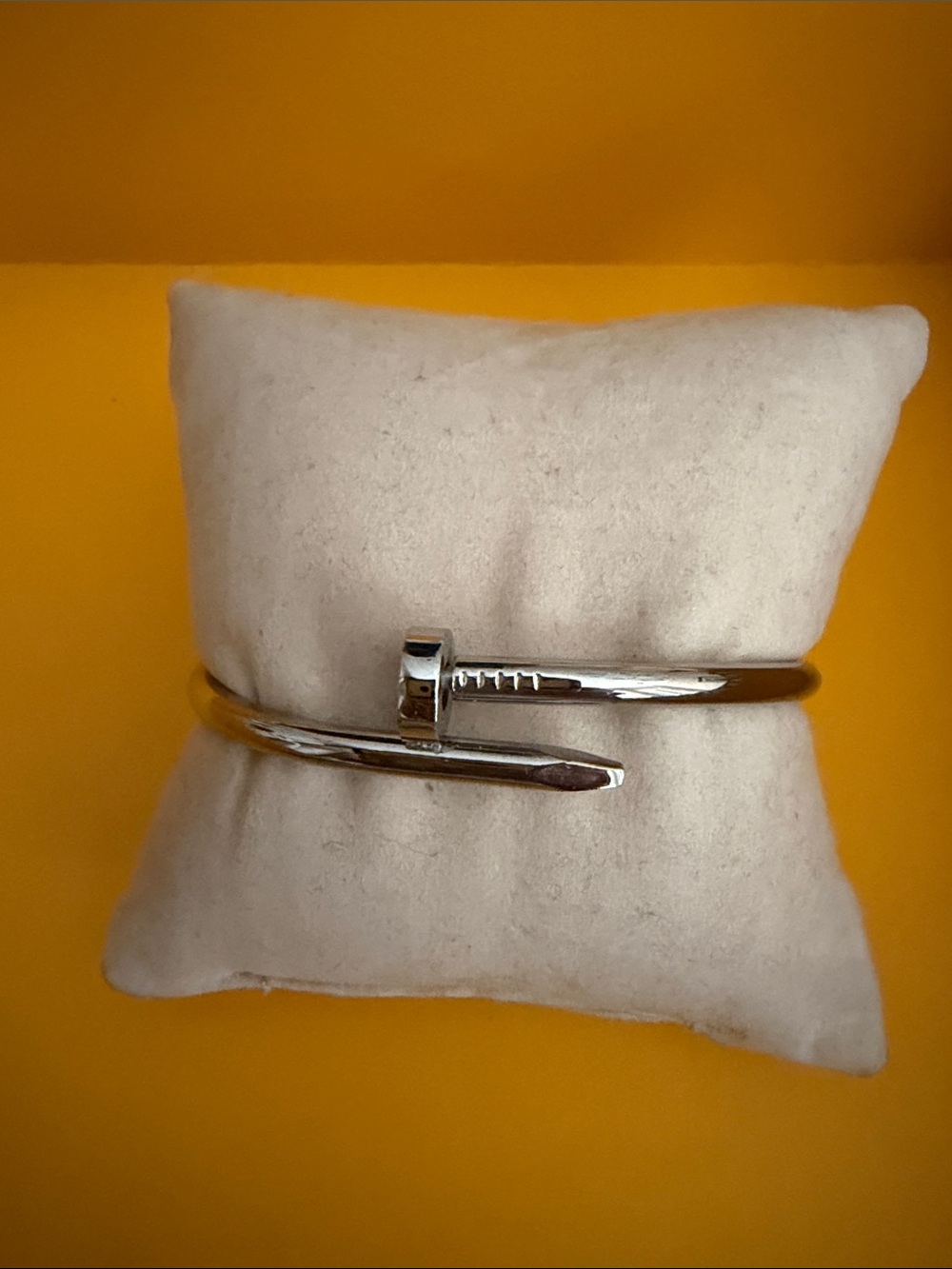 Silver Nail-Style Cuff Bracelet - Women Accessories